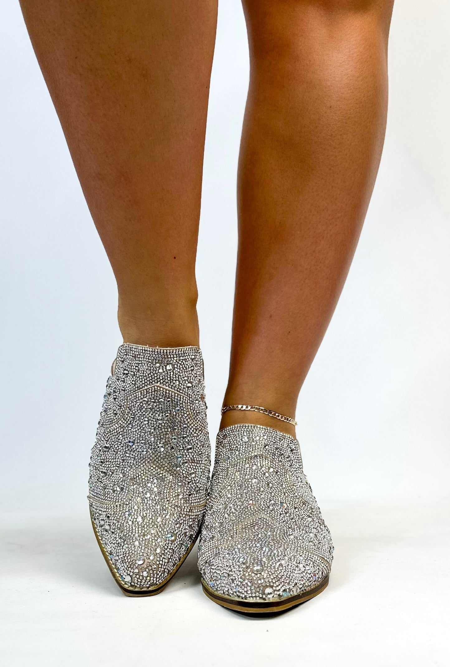 Corky's Clear Rhinestones Tex Mex Shoes