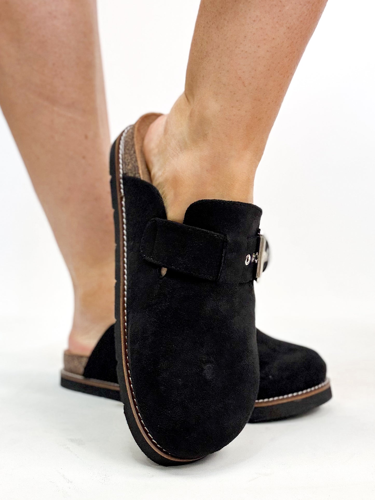 Corky's Black Faux Suede Day Dream Shoes