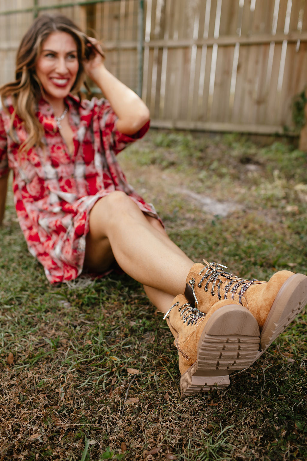 Corky's Chamois Put In The Work Boots with Sparkle Laces