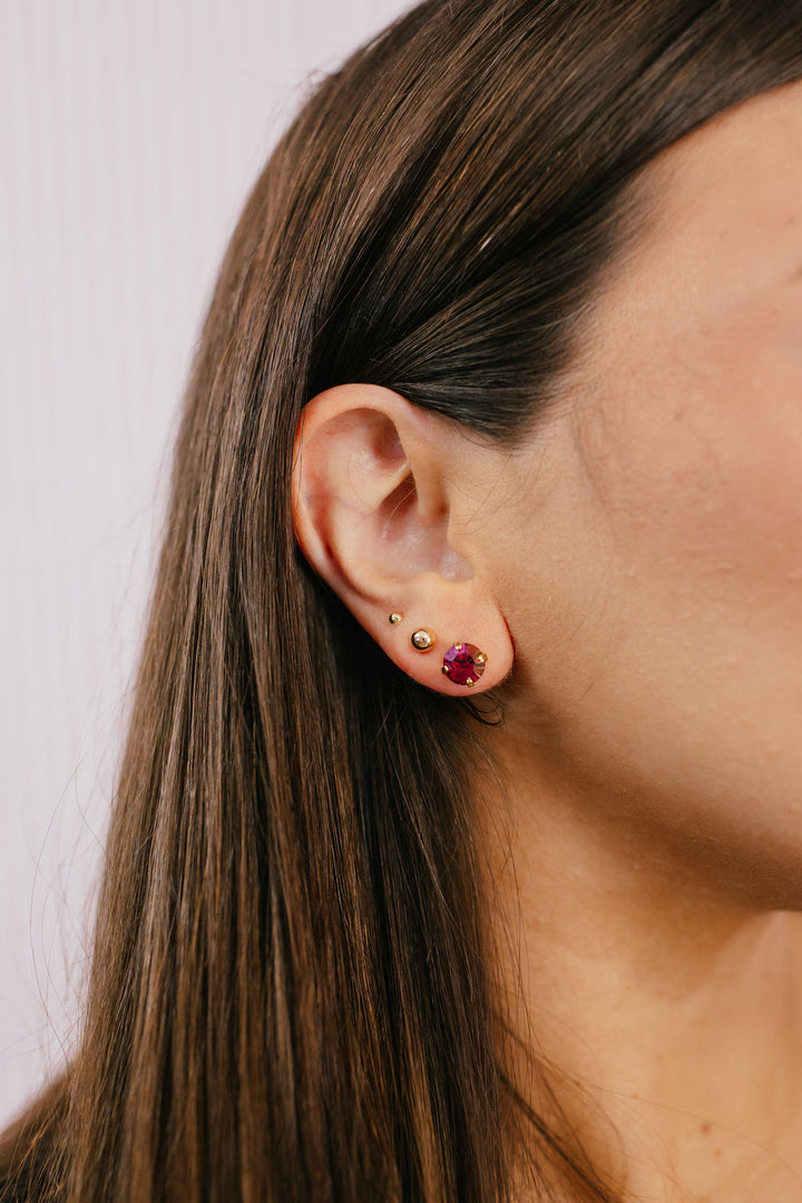 Tova Oakland Studs In Rose Glimmer