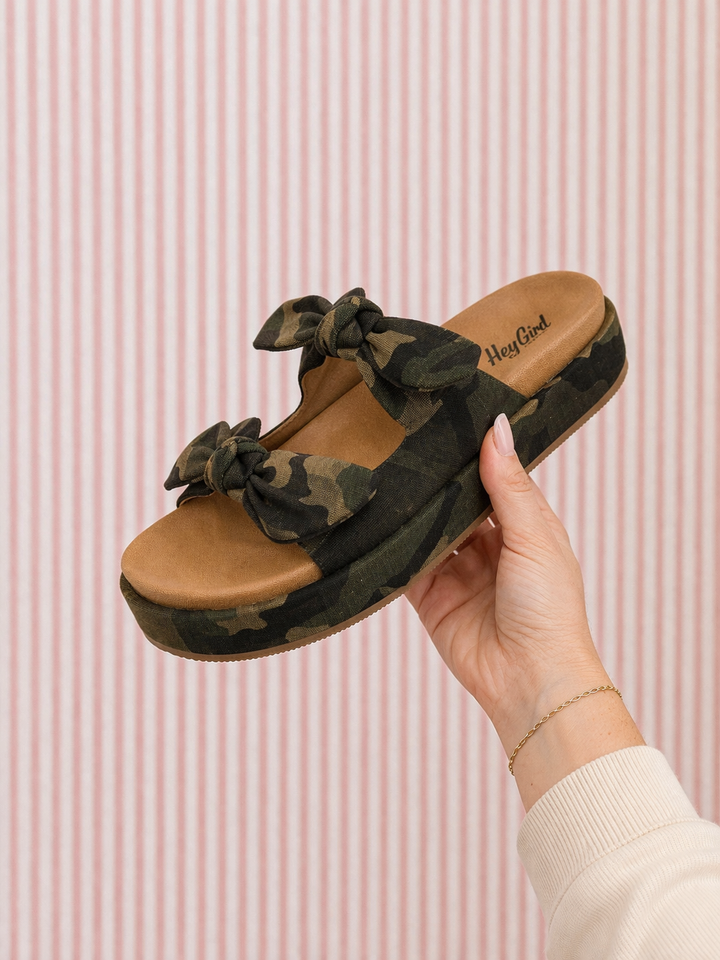 Corky's Camo Lil Bit Knotty Sandals