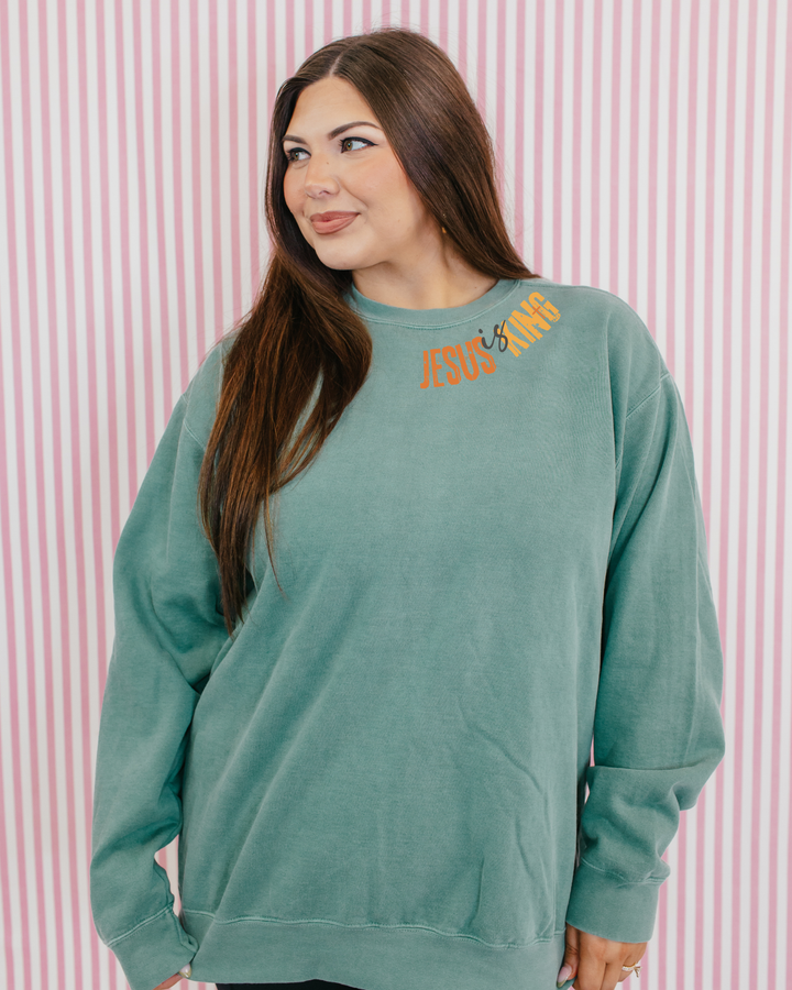 Jesus Is King Graphic Pullover - FINAL SALE