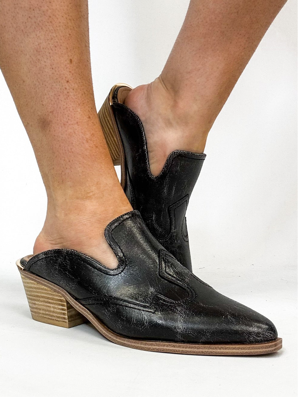 Corky's Black Saloon Shoes