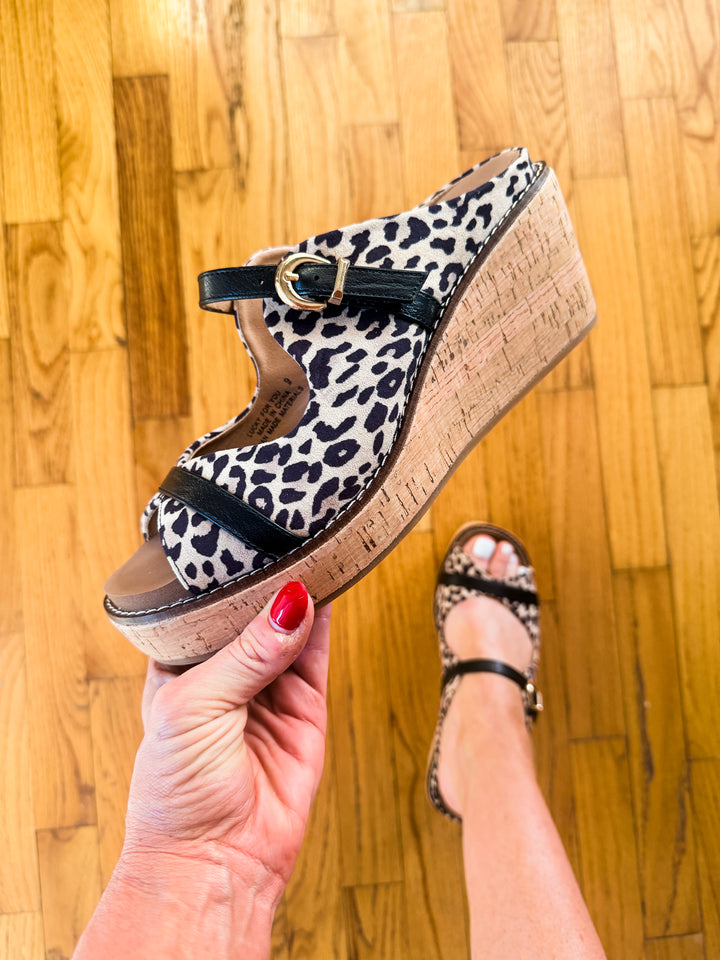 Corky's Leopard Combo Lucky For You Wedges