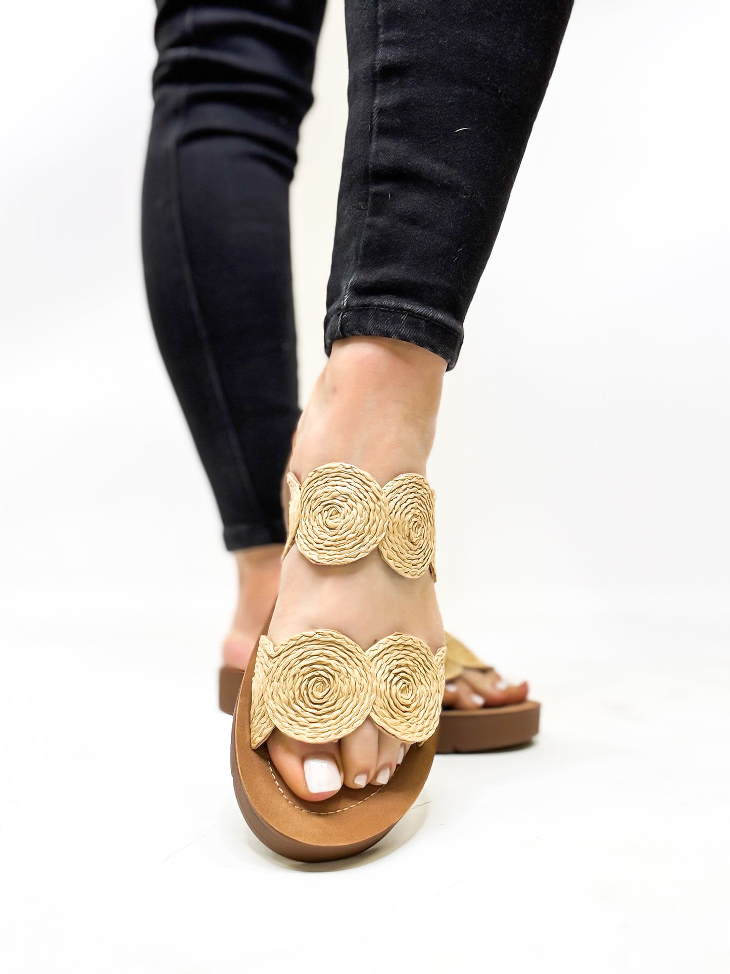 Corky's Raffia Cheers Beaches Sandals FINAL SALE