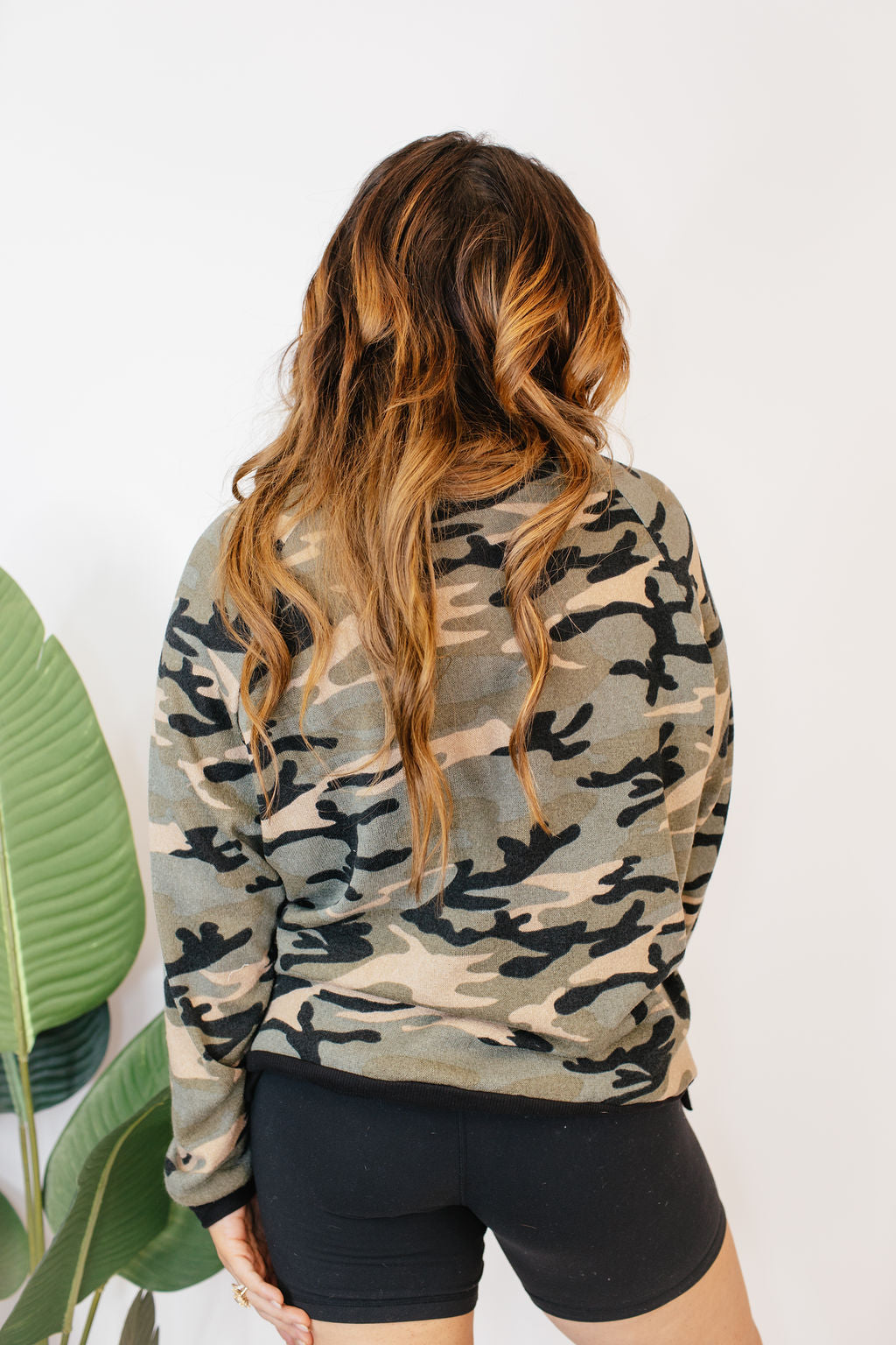 Cozy Trends Pullover In Camo - Reg & Curvy