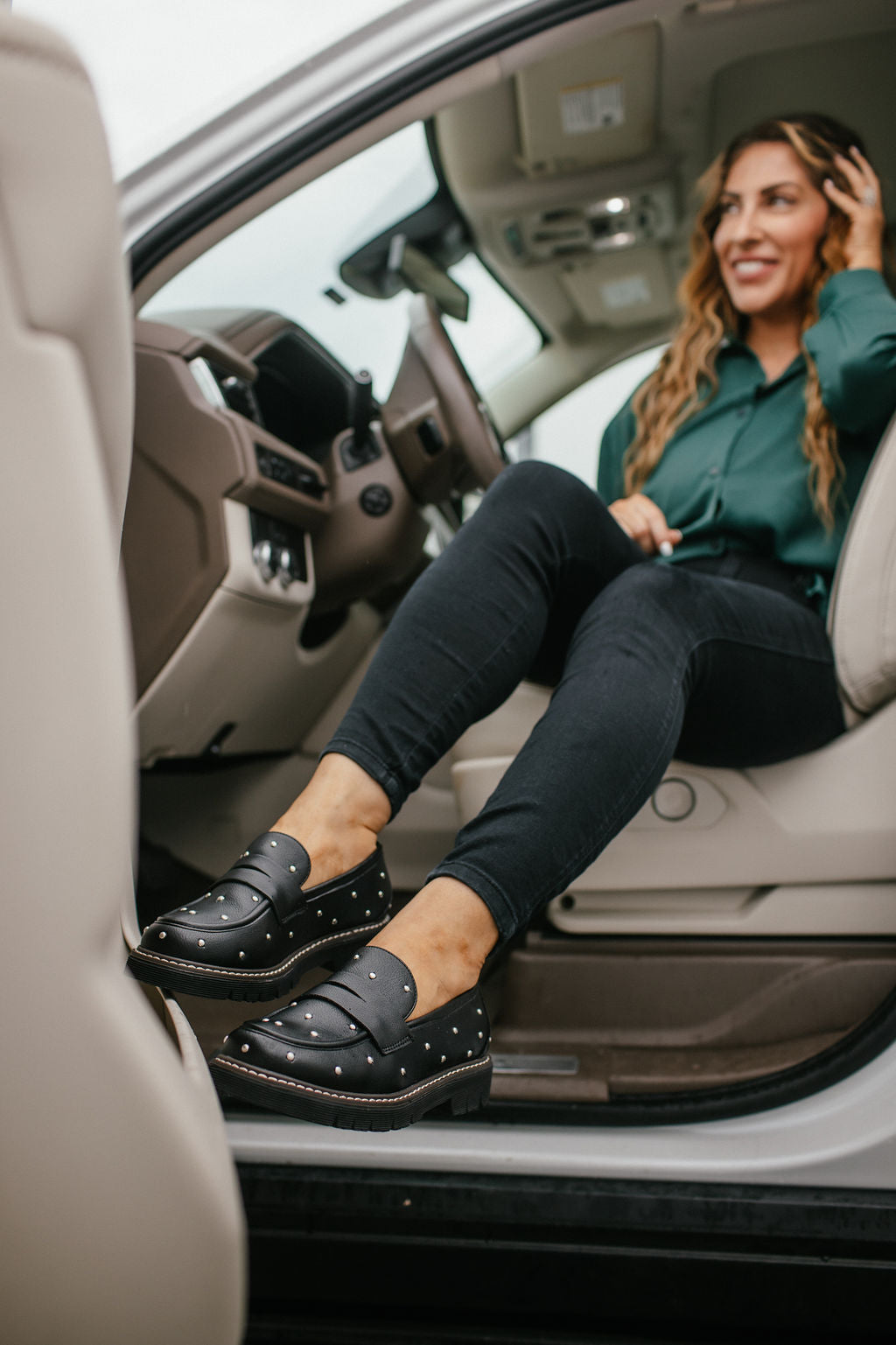 Corky's Black Stud Muffin Shoes