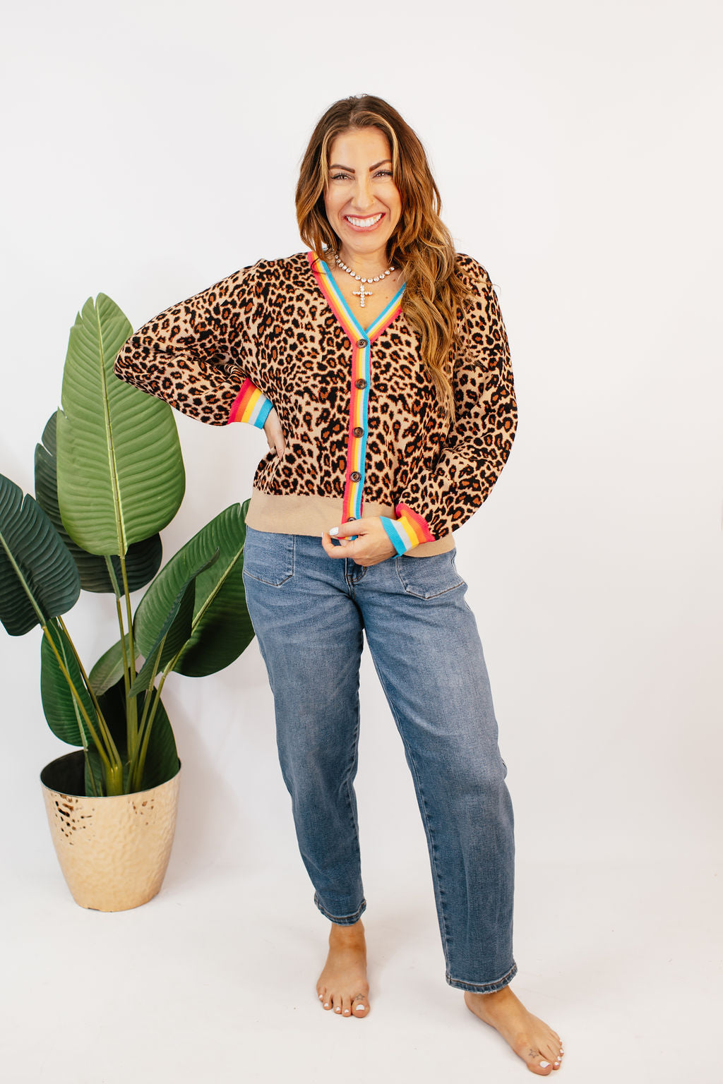 Leopard Pop Cardigan