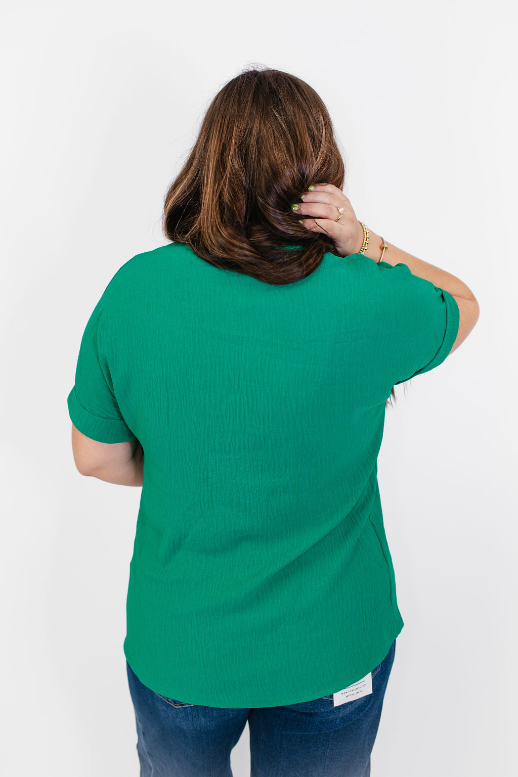 In Too Deep Top in Green