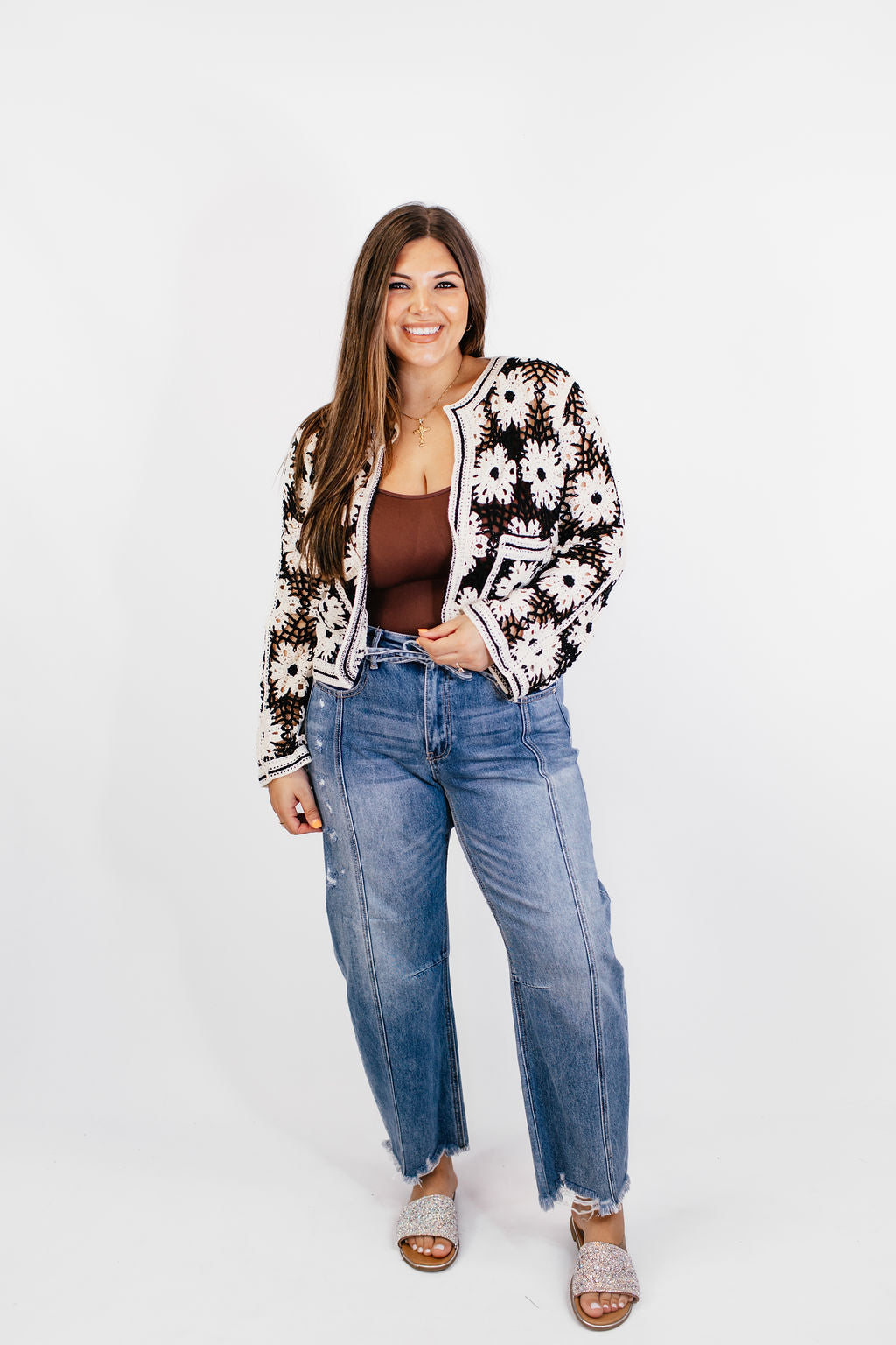 Crop & Crochet Cardigan