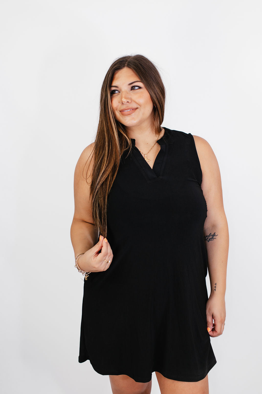 Flow And Go Dress in Black - Reg/Curvy FINAL SALE