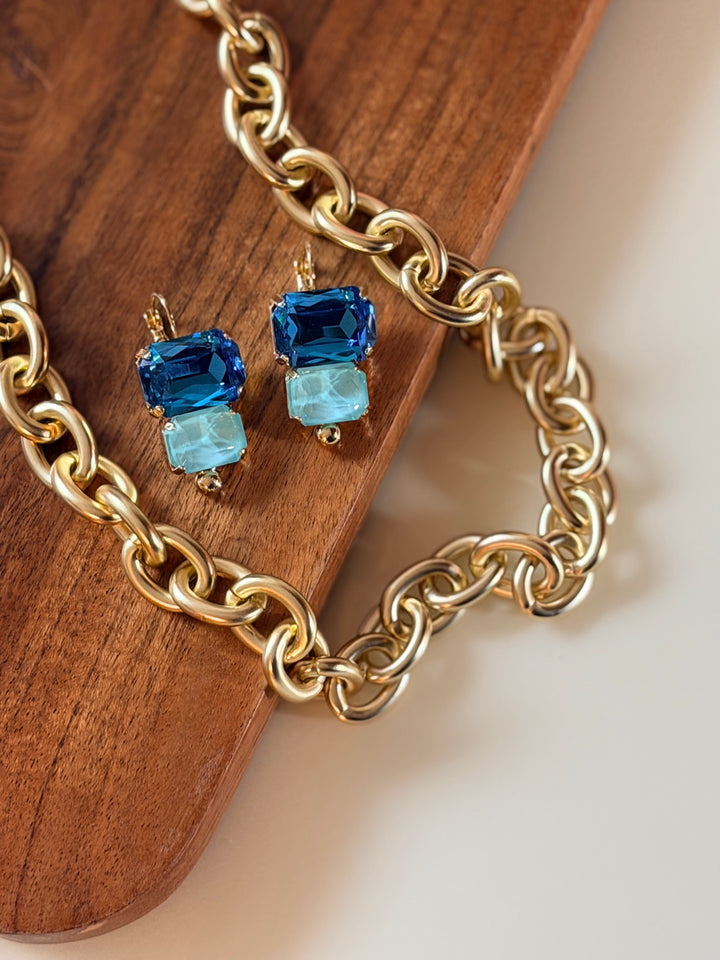 Candy Crush Earrings In Blue