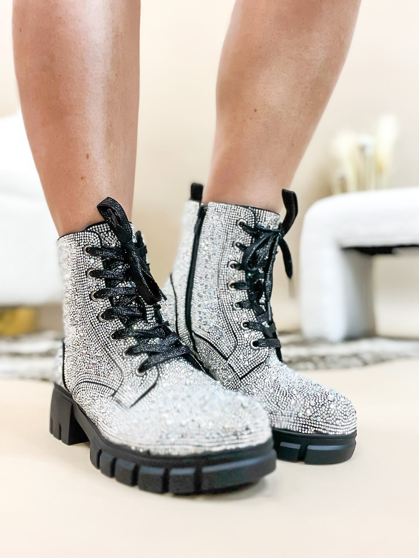 Corky's Clear Rhinestones Mood Boots