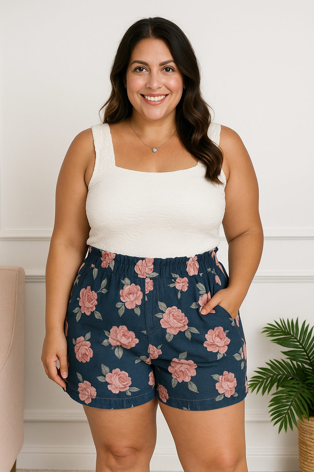 Flower Pop Shorts - Reg/Curvy