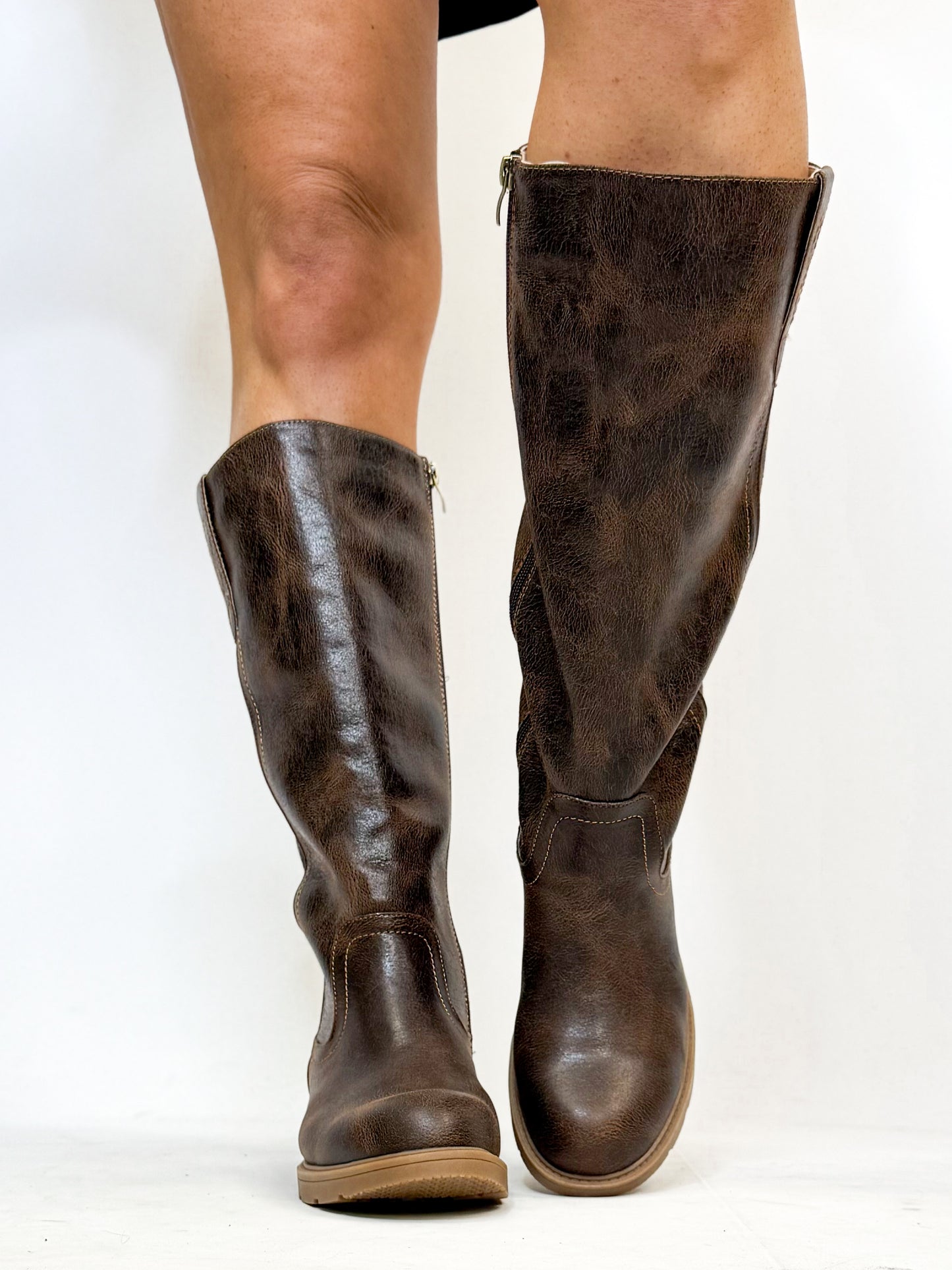 Corky's Espresso Crinkle Gallop Boots