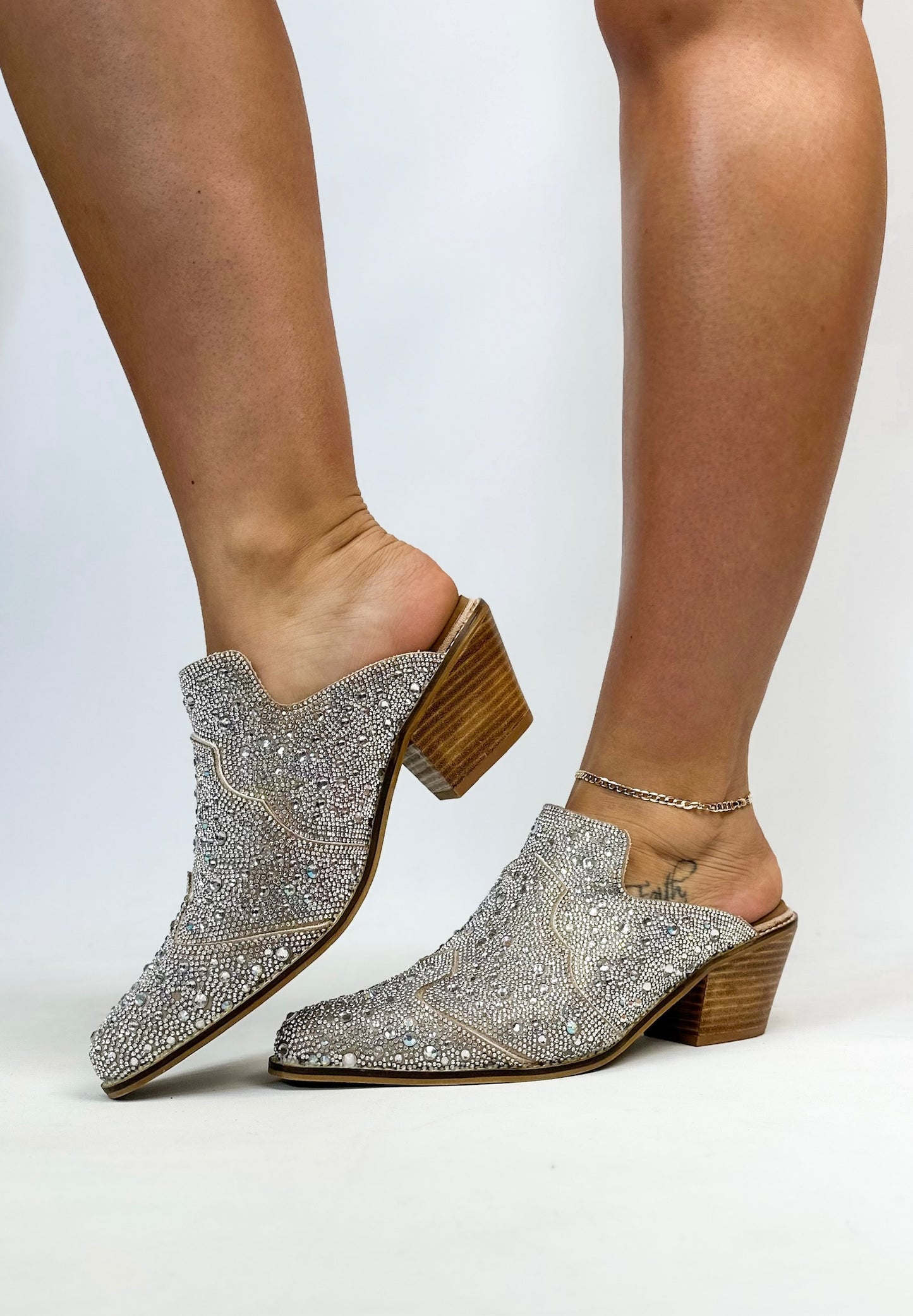 Corky's Clear Rhinestones Tex Mex Shoes