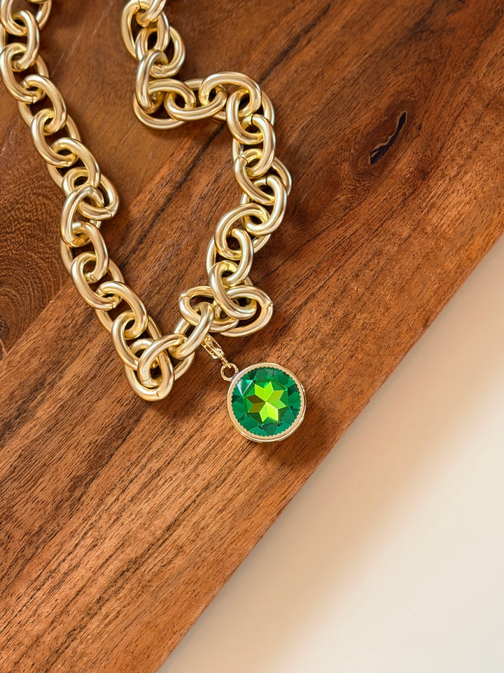 Round About Charm In Emerald