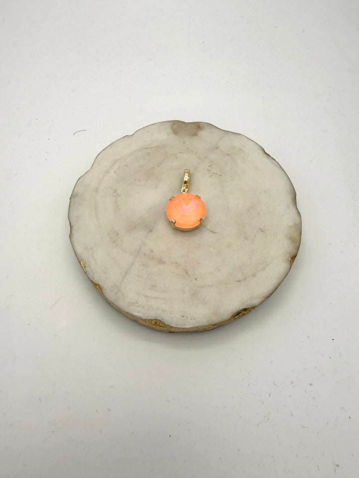 Round Charm 16MM in Mango Sorbet