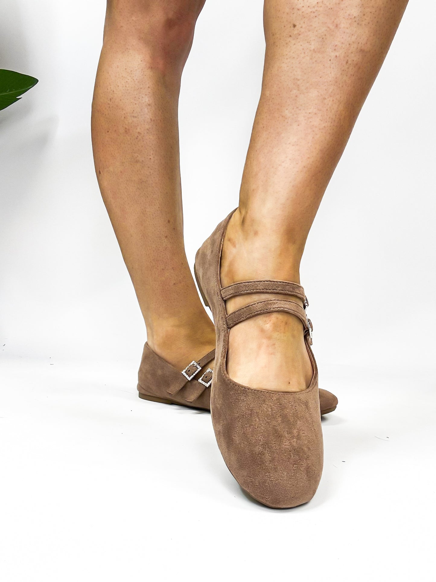 Corky's Walnut Faux Suede Own It Flats