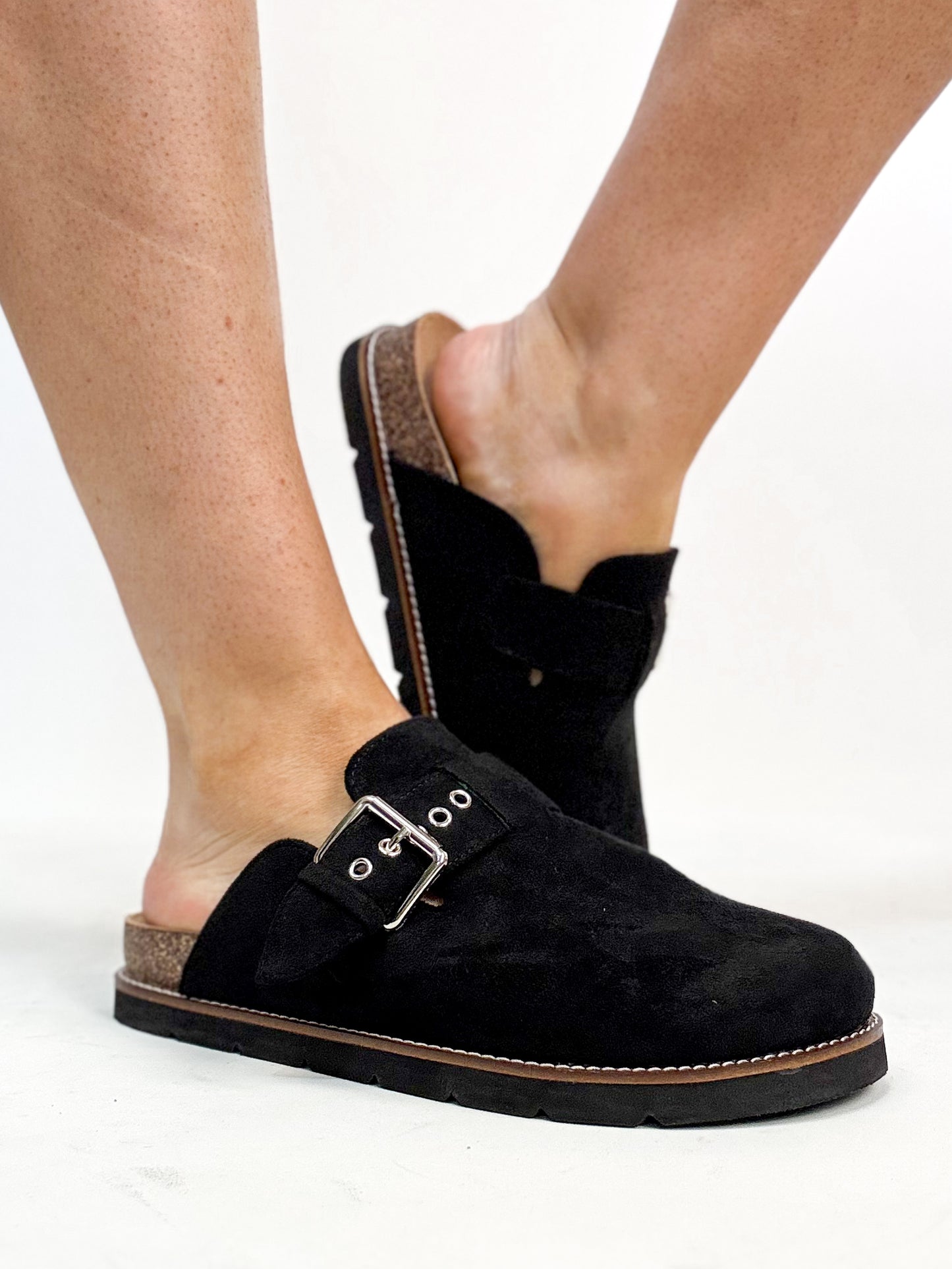 Corky's Black Faux Suede Day Dream Shoes