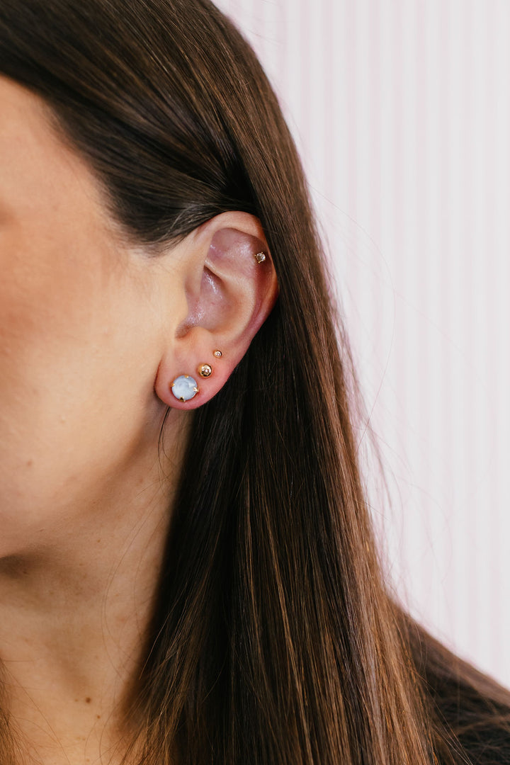 Tova Oakland Studs In Ultra Baby Blue