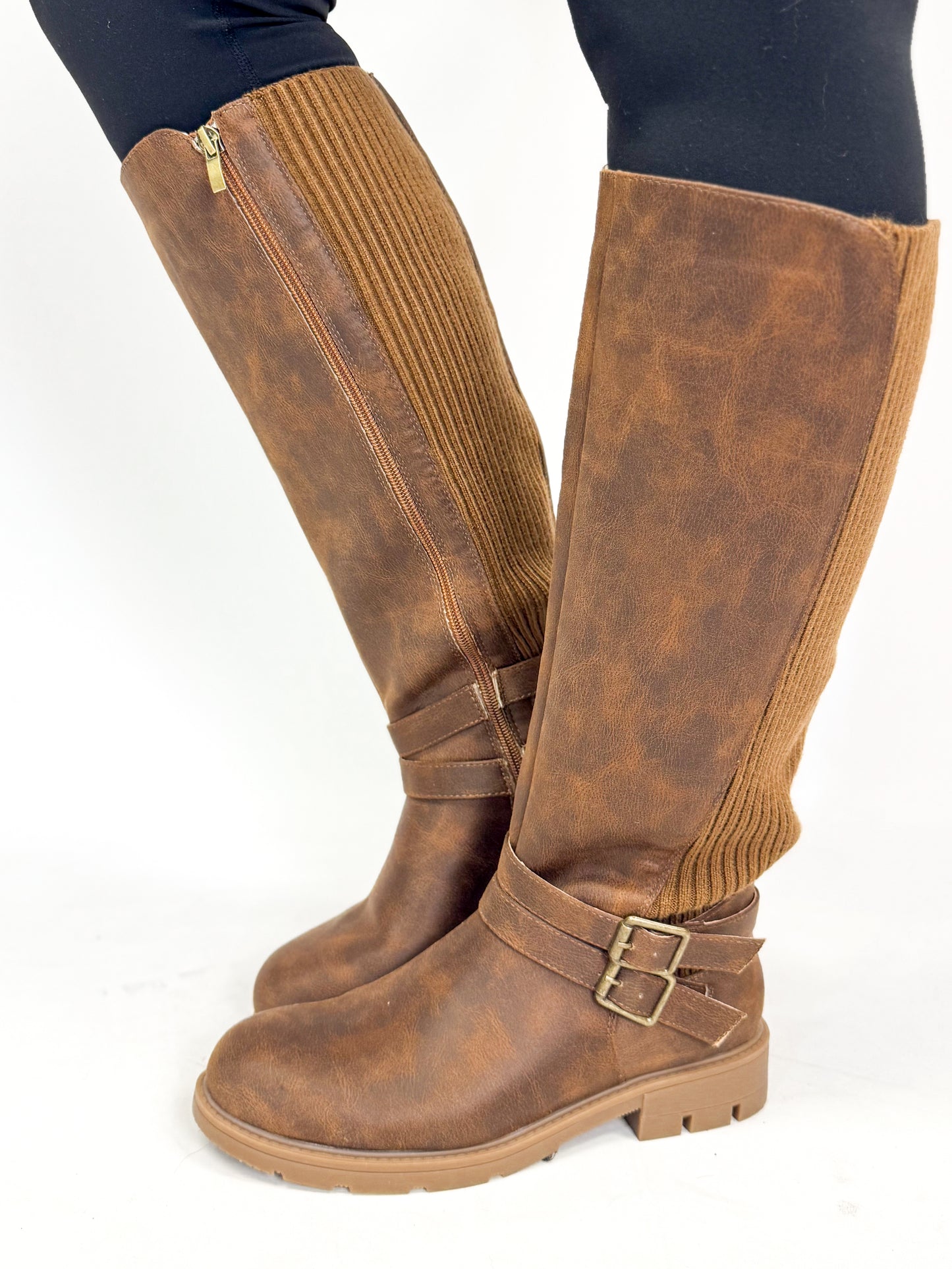 Corky's Mahogany Hay Bale Wide Calf Friendly Boots