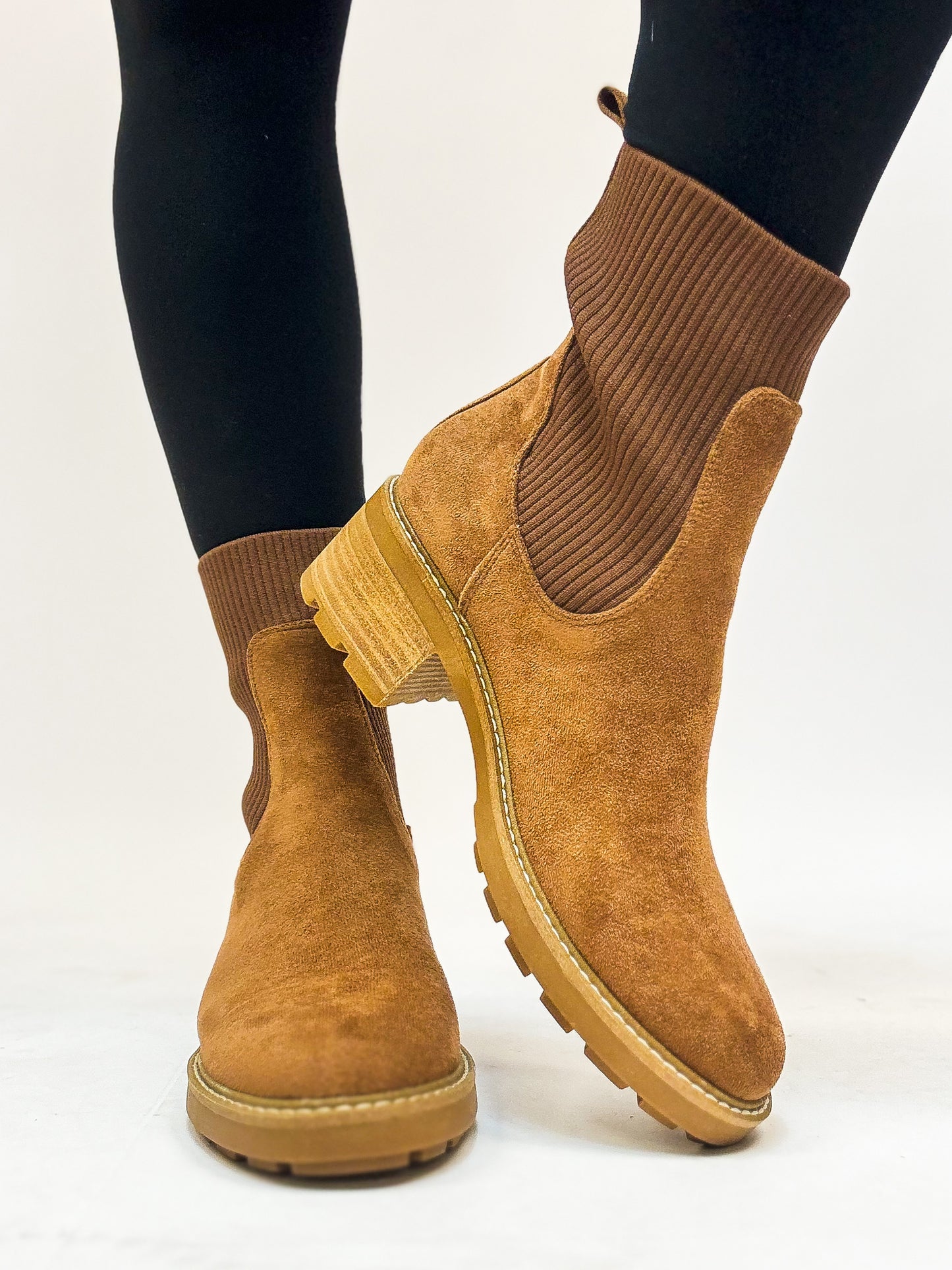 Corky's Tobacco Faux Suede Goodness Gracious Boots FINAL SALE