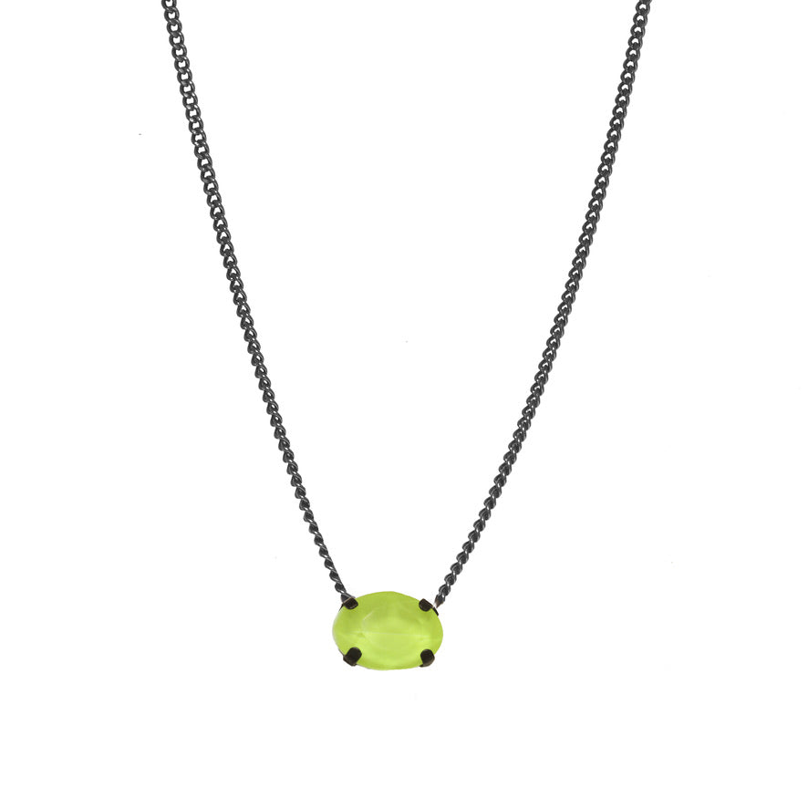 Tova Iza Necklace in Gunmetal Electric Yellow - FINAL SALE