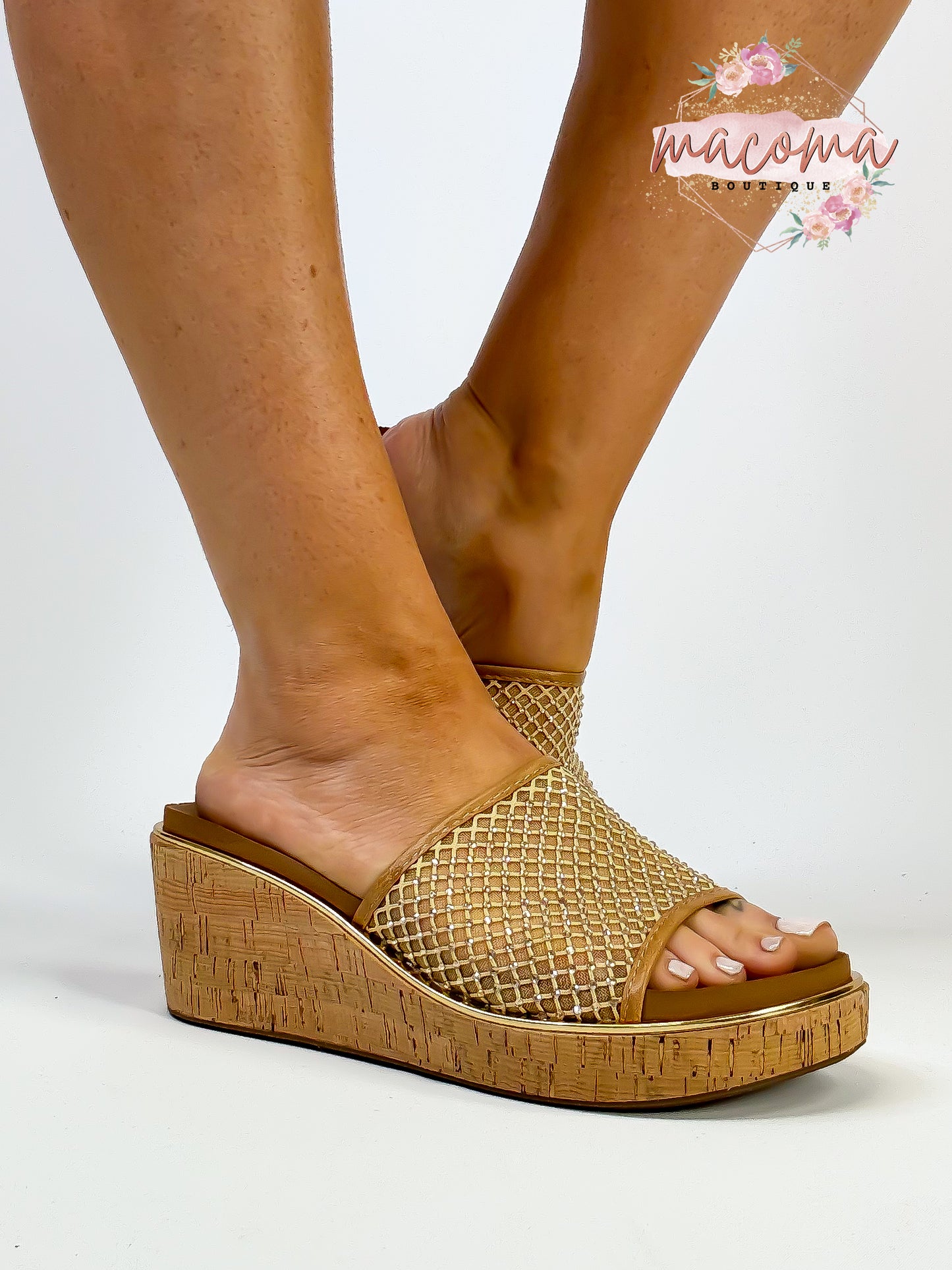 Corky's Caramel Let's Mesh Around Sandals