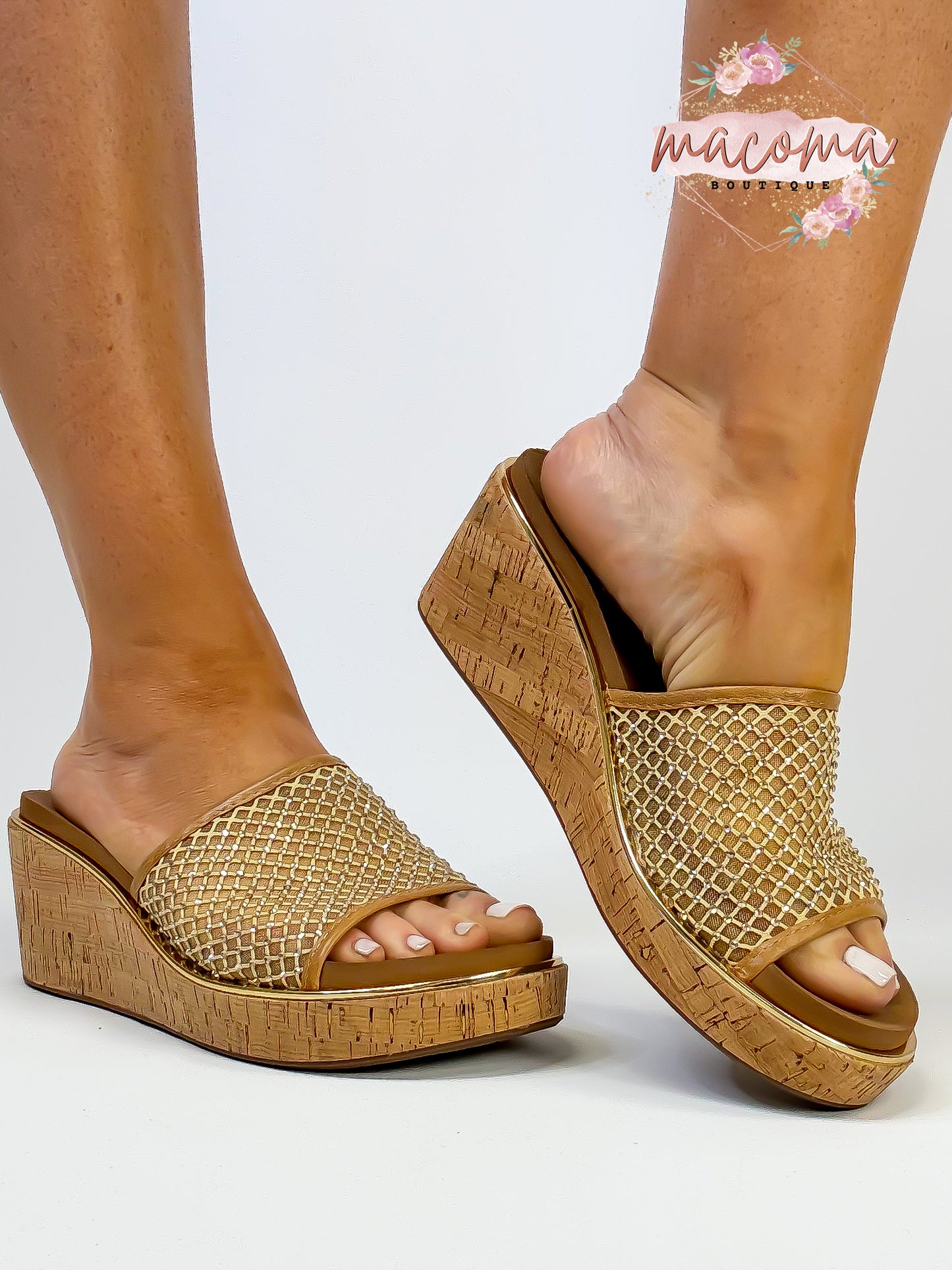 Corky's Caramel Let's Mesh Around Sandals