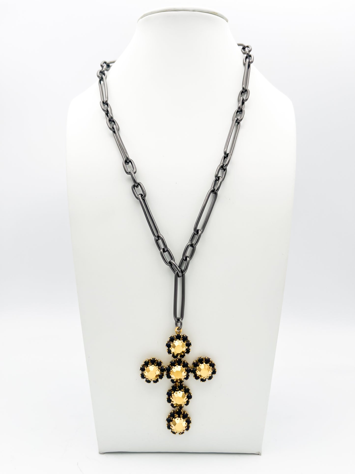 Tova The Madonna Necklace in Metallic Gold