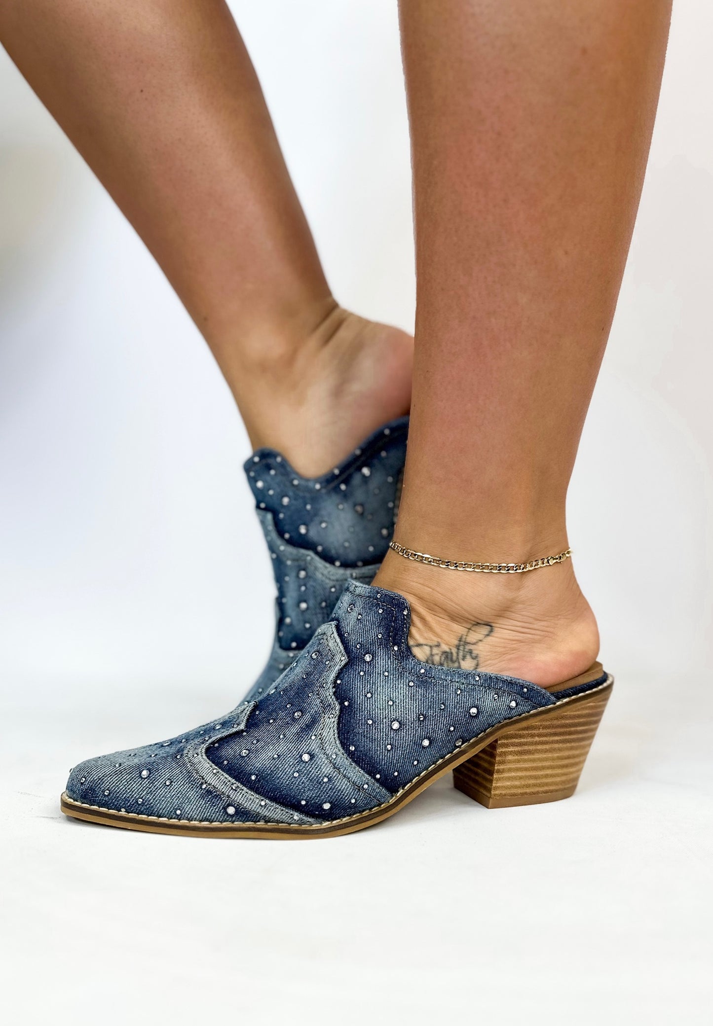 Corkys Blue Washed Denim Tex Mex Boots