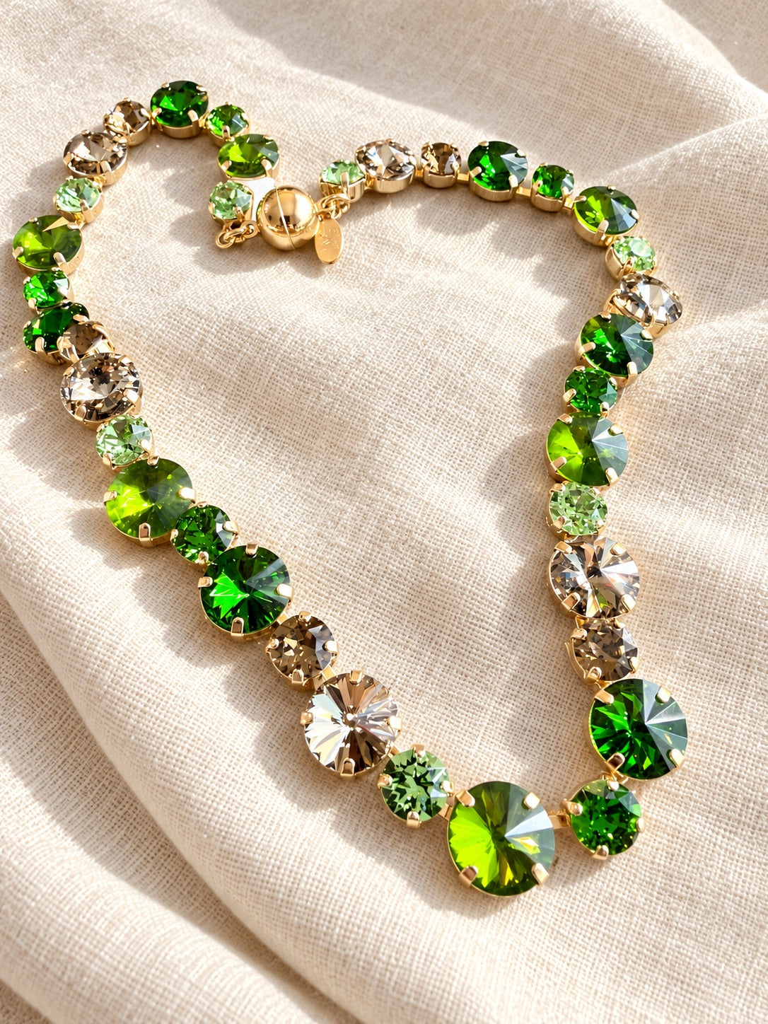 Catching Compliments Necklace in Green Mix