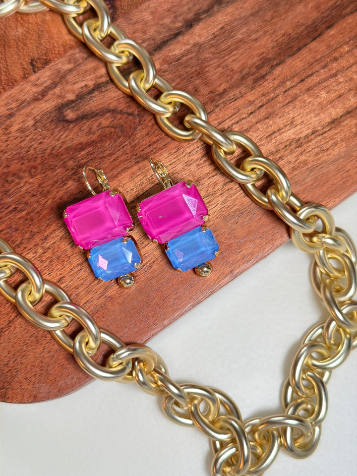 Candy Crush Earrings In Berry