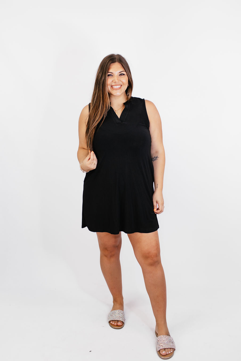 Flow And Go Dress in Black - Reg/Curvy FINAL SALE