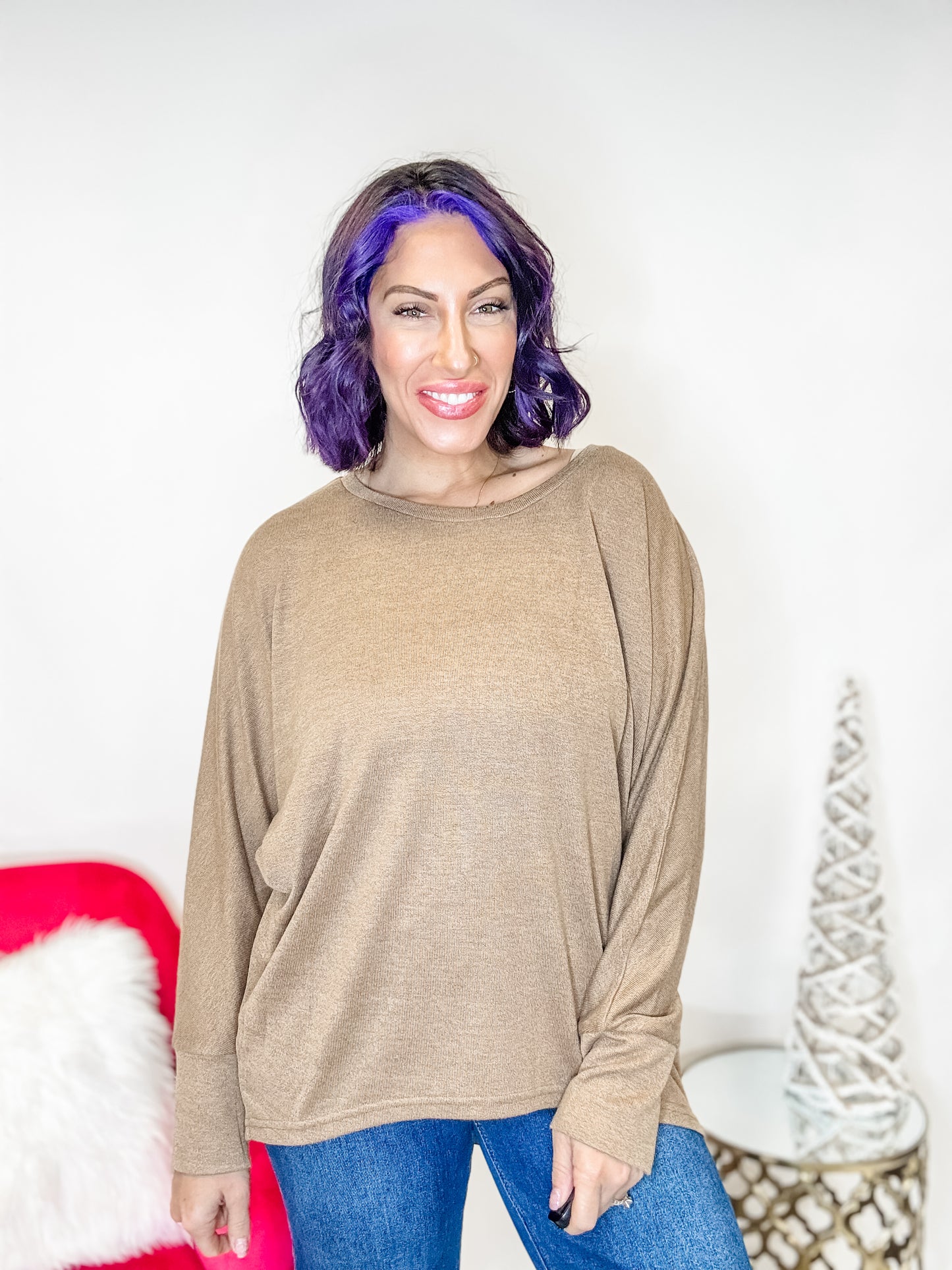 Livin La Vida Mocha Top - Reg/Curvy - FINAL SALE