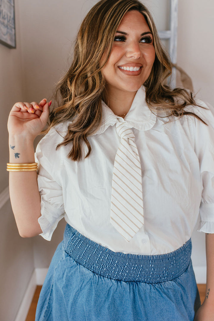 Clean Girl Classic Top In White