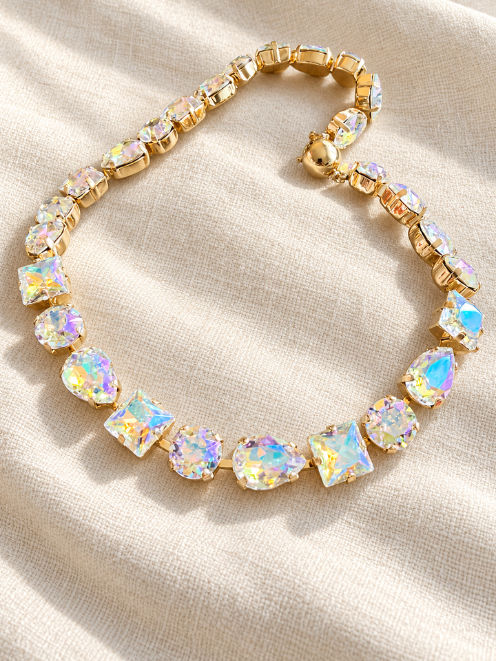Flirt Alert Necklace In Clear AB