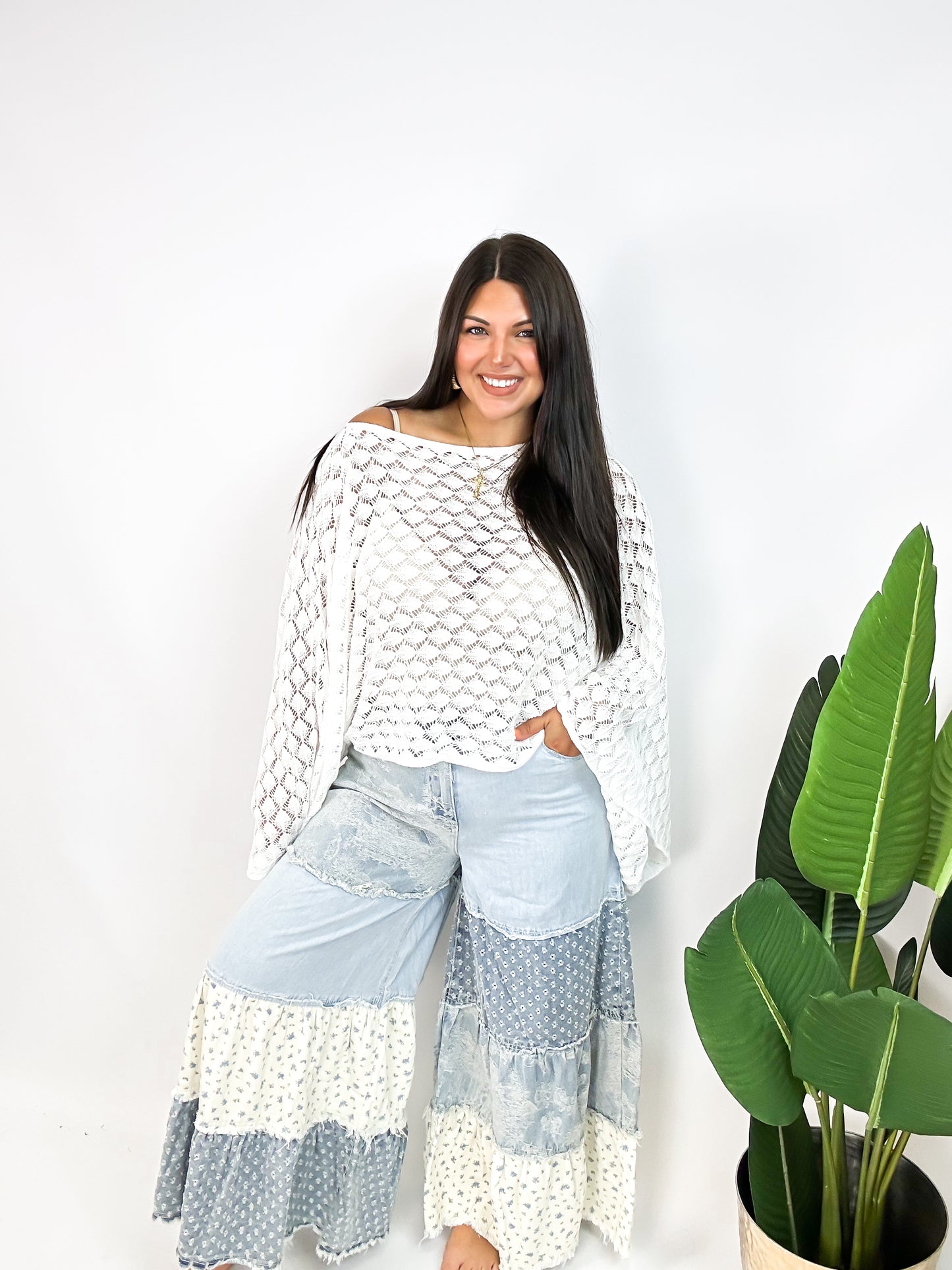 Denim Collage Pants
