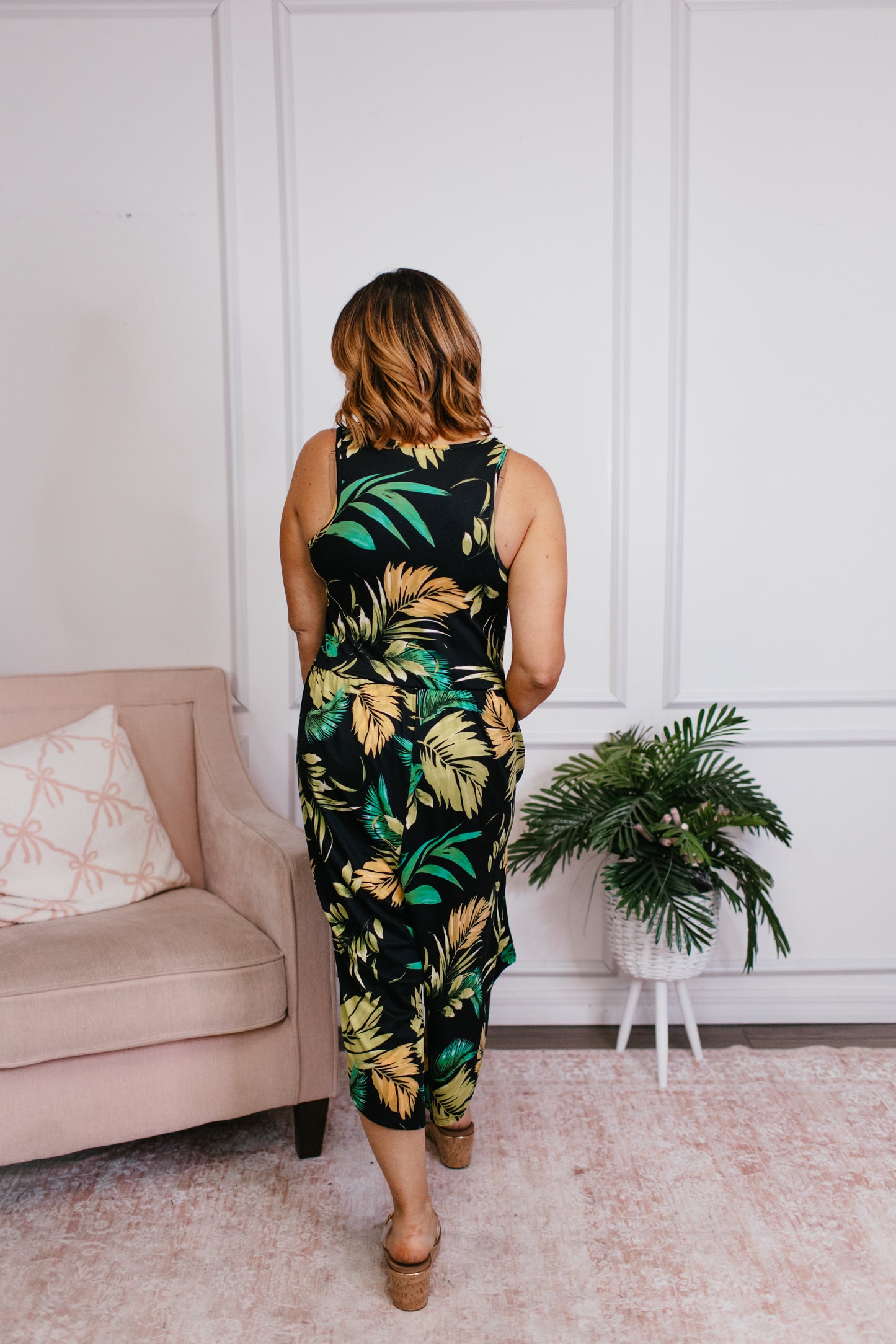 Phierce Fashions Jumpsuit in Tropical - Reg/Curvy FINAL SALE