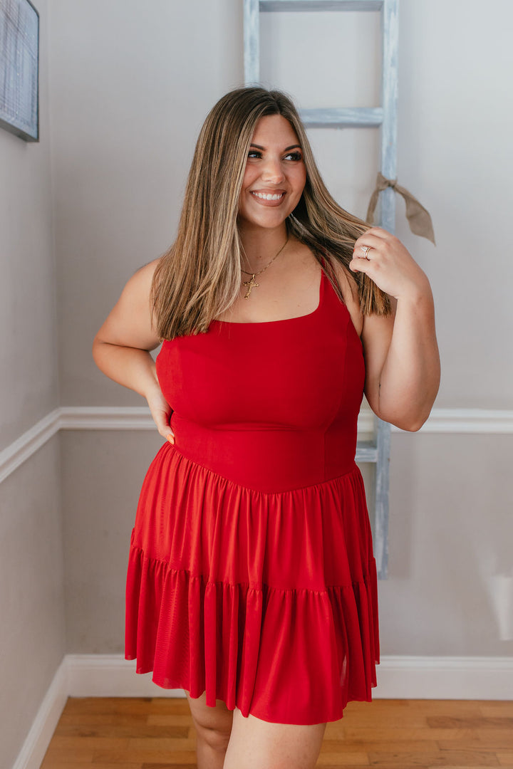 Twirl Worthy Dress In Red