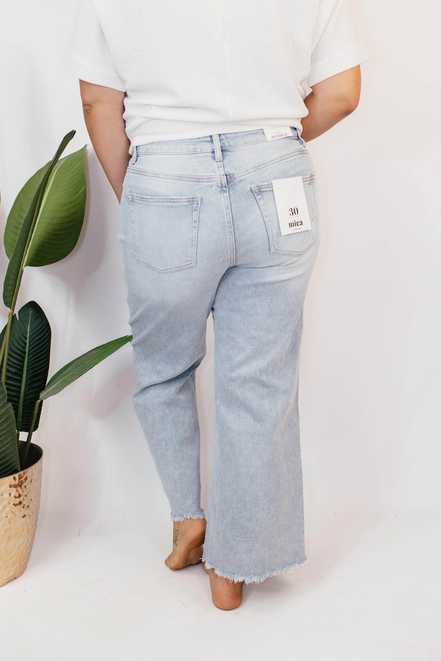 Mica Pearl Crush Cropped Jeans