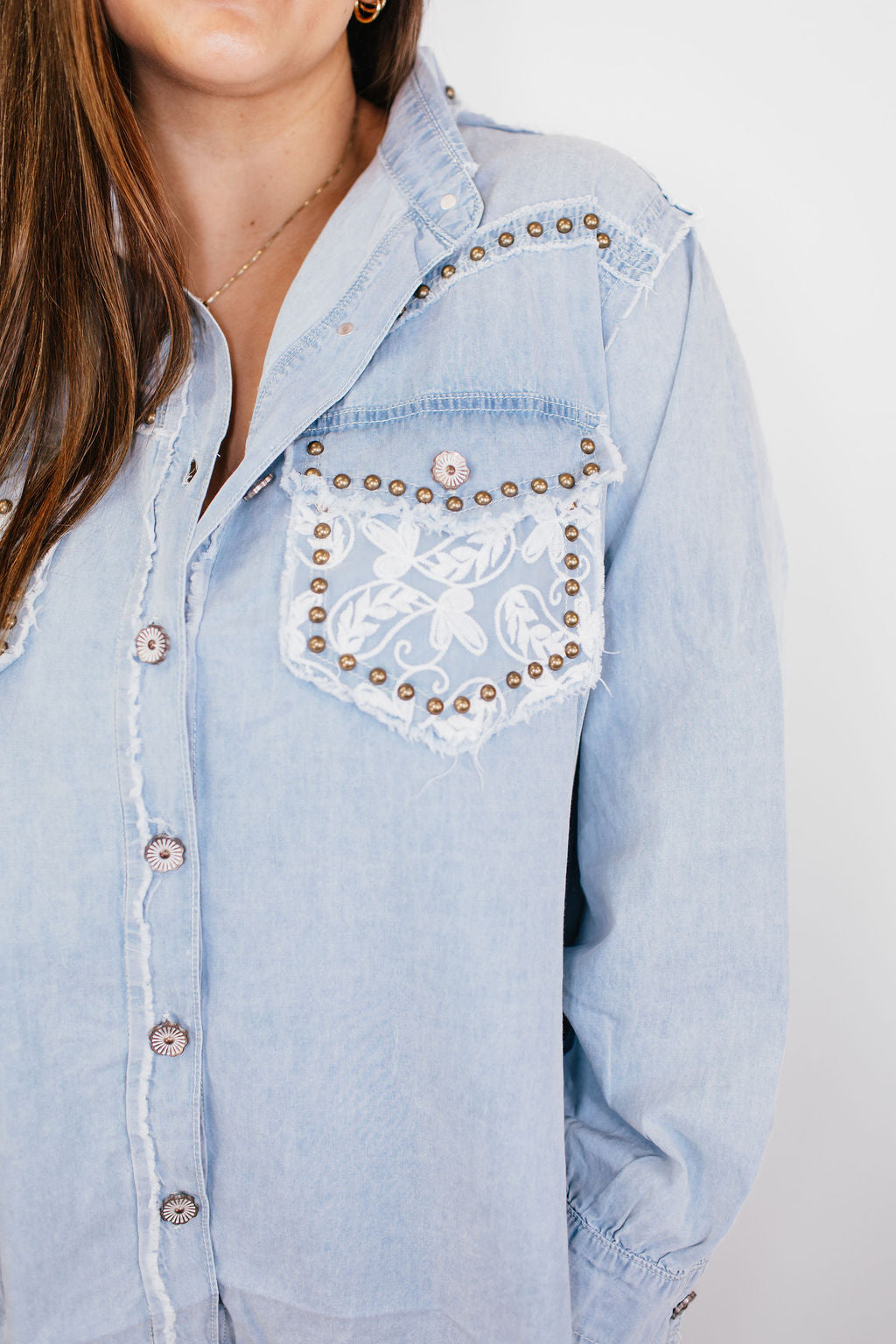 Yee-Haw Denim Shirt Jacket