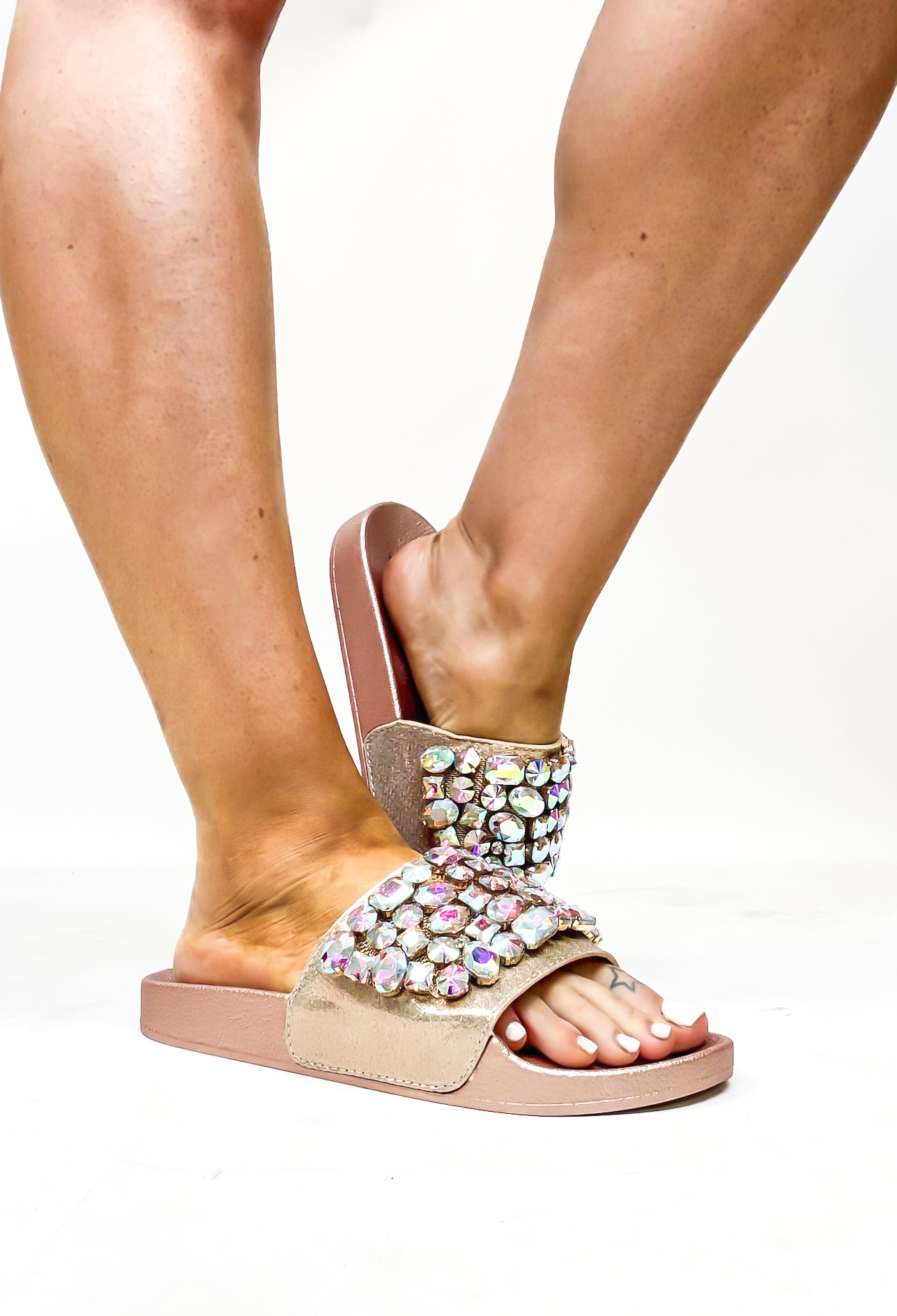 Rose Gold Ella Sandals - FINAL SALE