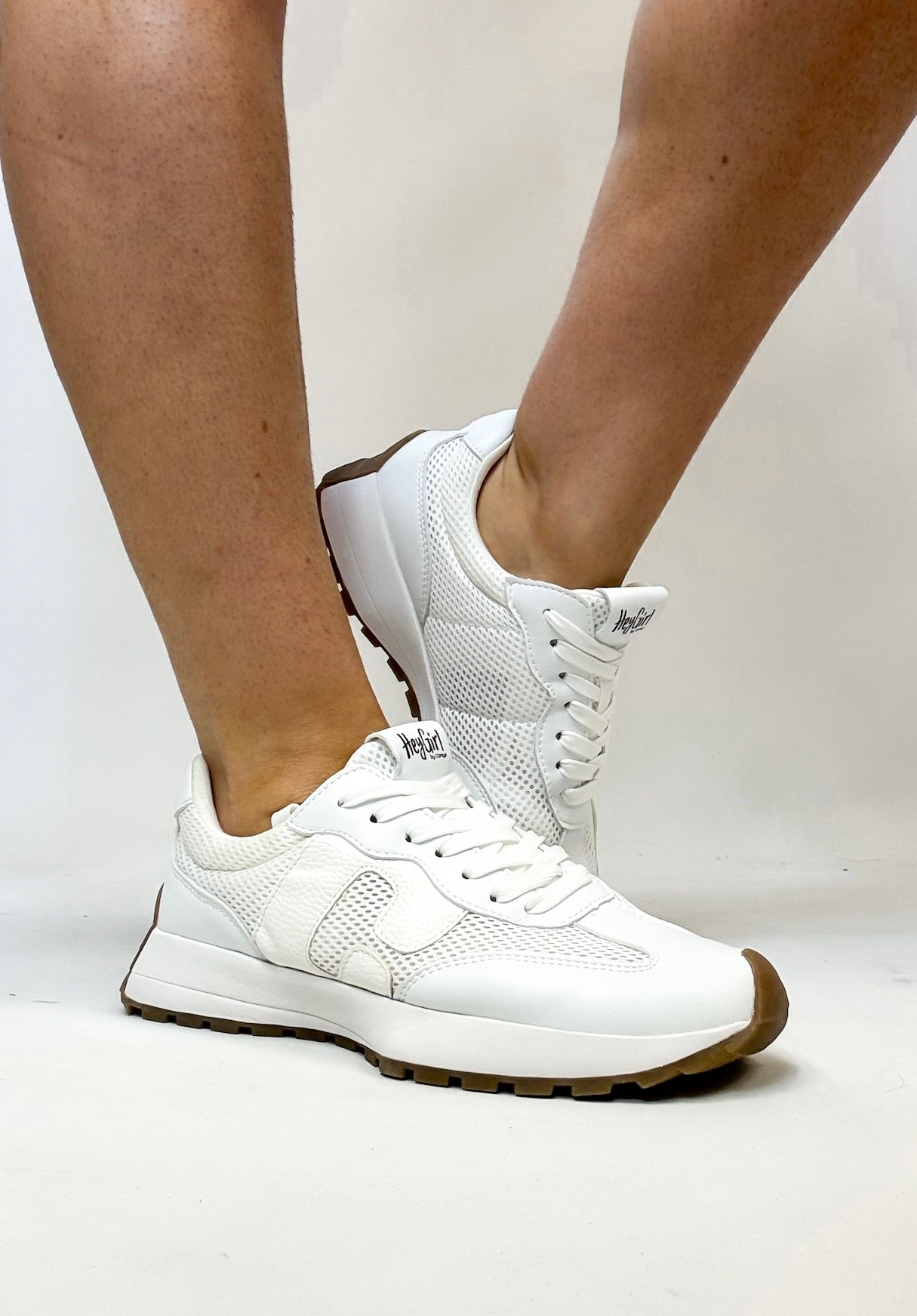 Corky's White No Prob Sneakers