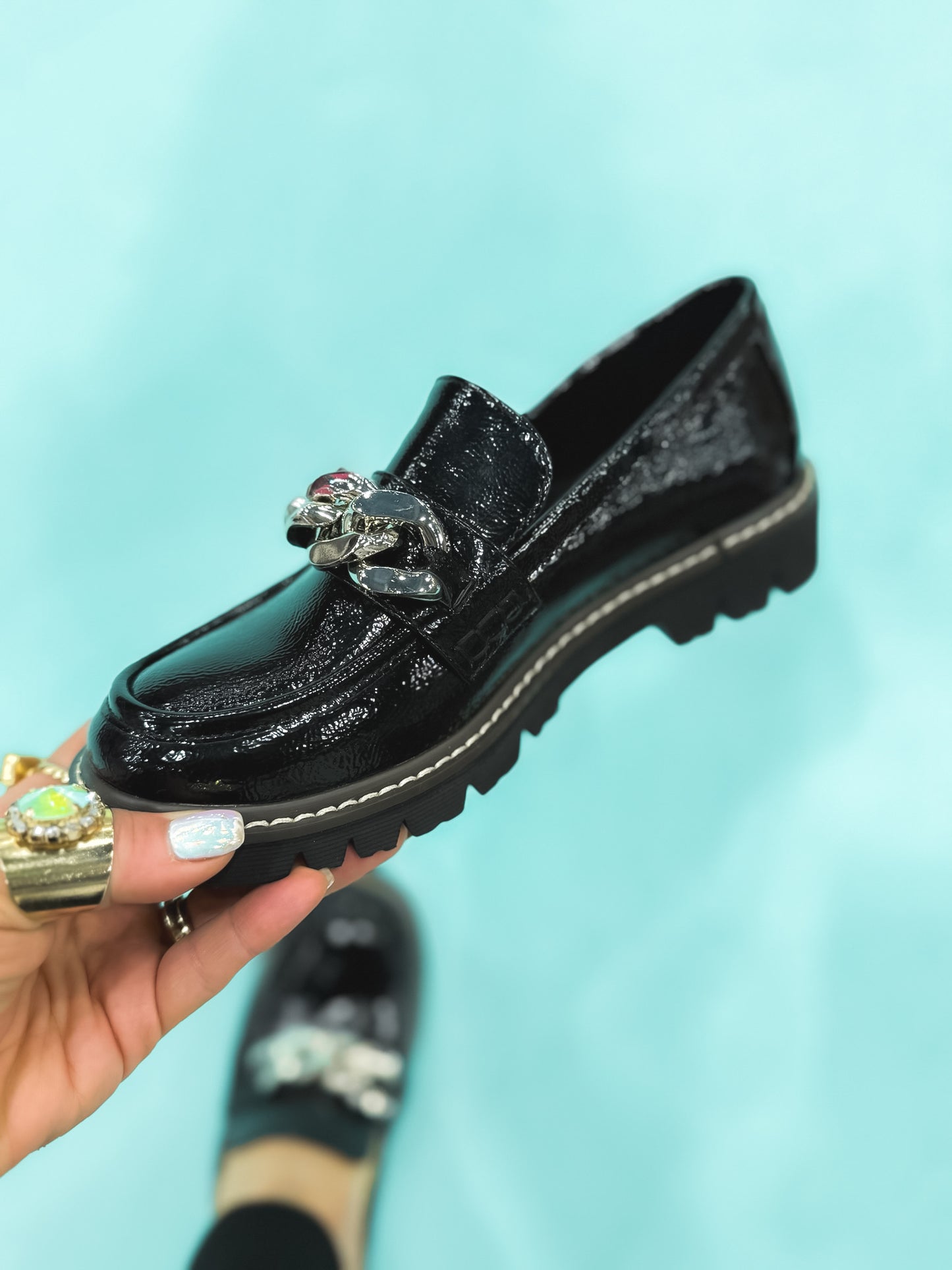 Presale: Corky's Black Patent Not Literally Shoes