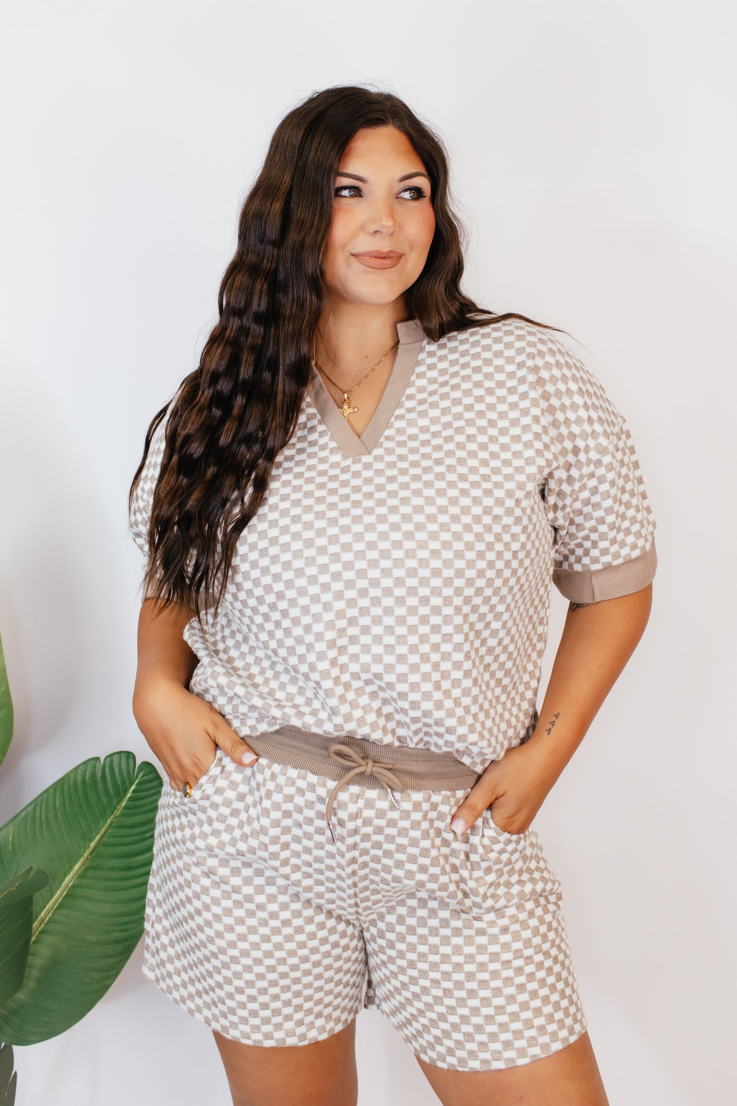 Your Move Checkered Shorts - Reg & Curvy