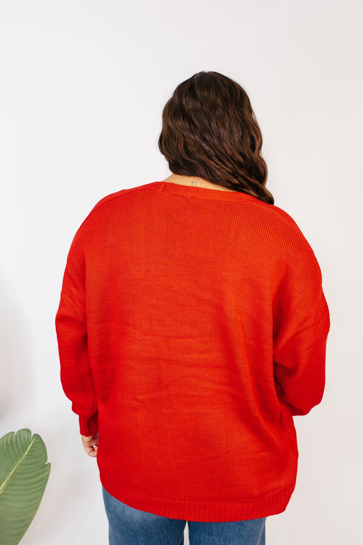 The Perfect Slouch Cardigan In Red