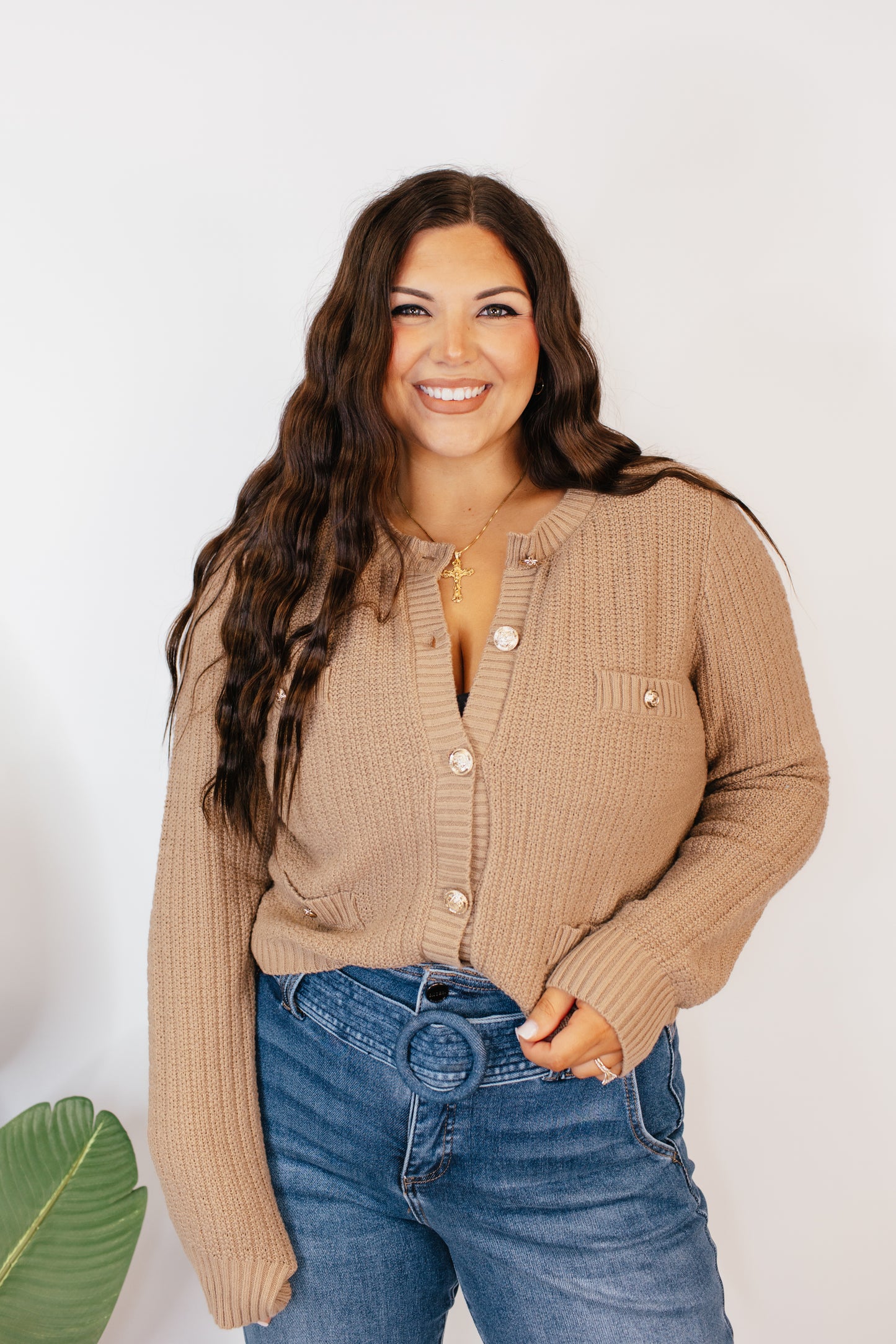 Luxe Button-Up Sweater Jacket