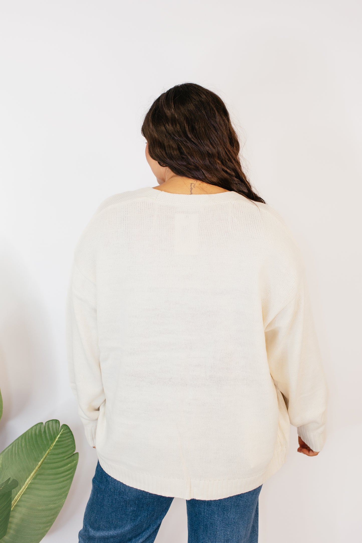 The Perfect Slouch Cardigan In Cream
